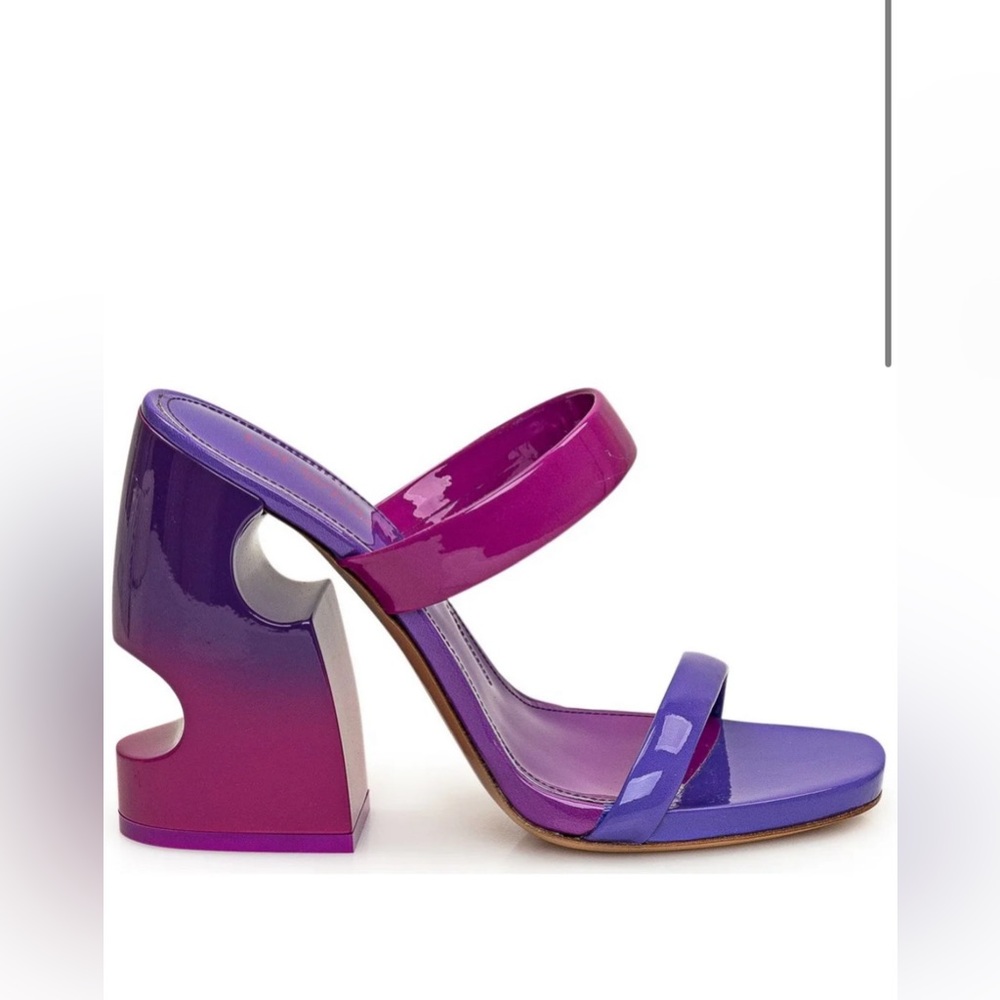 Off -White meteor block heels